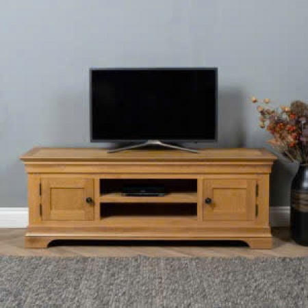 French Oak - 1m2 : Kệ TiVi Gổ Sồi + 2 Cánh Cửa Gỗ